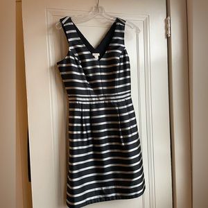 Black and silver J.Crew party dress